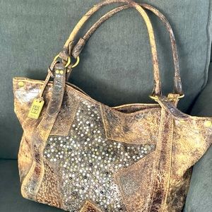 Frye Deborah Star Distressed Studded Bag!!!